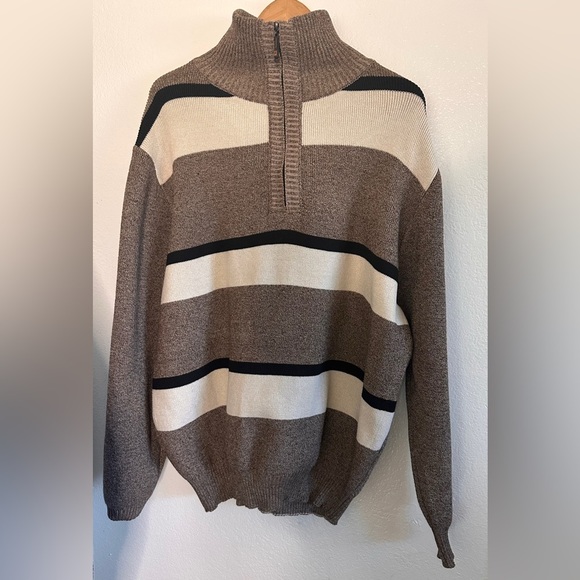 Men’s Long Sleeve Pullover Turtleneck Half Zip Sweater Size 3XL - Picture 1 of 5